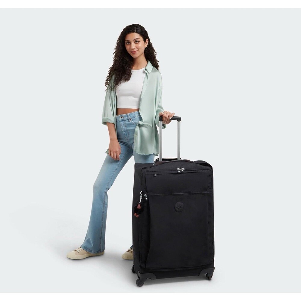 Kipling Women’s Darcey Large 29-Inch Softside Rolling Luggage 360 Wheels Black